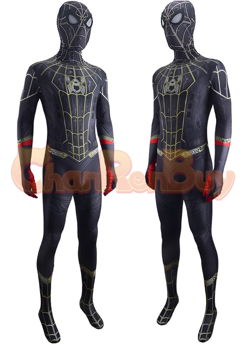 Spider Man 3 No Way Home Costume Black Suit Cosplay Bodysuit