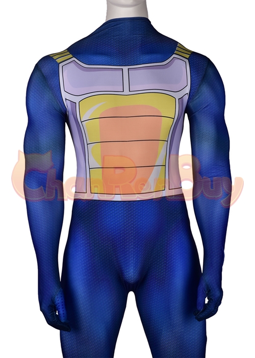 Dragon Ball Fighter Z Super Saiyan Vegeta Costume Cosplay Blue Bodysuit