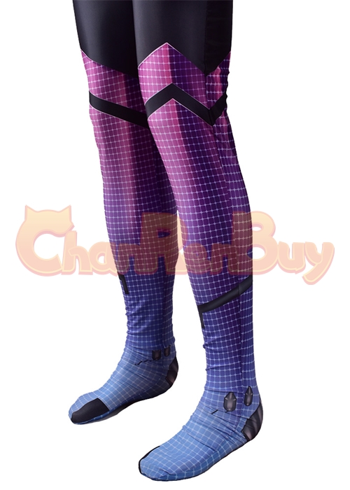 Overwatch Sombra Hacker Costume Cosplay Bodysuit
