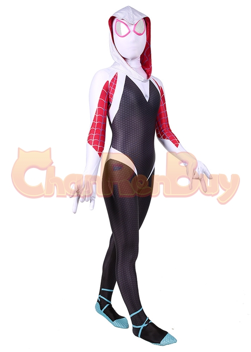 Spider Man Into The Verse Spider Gwen Stacy Costume Cosplay Bodysuit