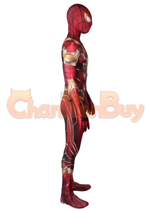 Iron Spider Man Suit Costume Peter Parker Cosplay Bodysuit