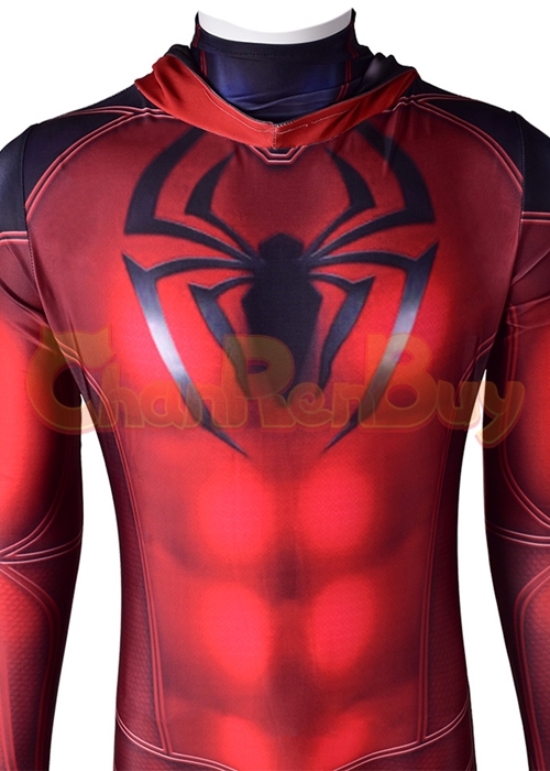 Scarlet Spider Man Costume Spider Kaine Parker  Cosplay Bodysuit