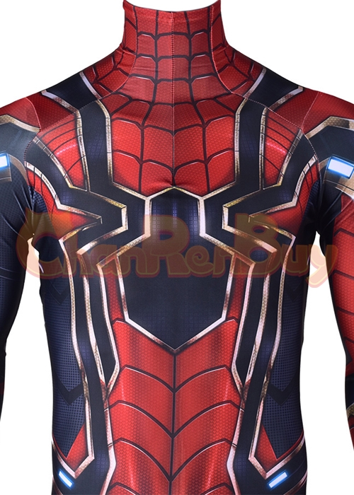 Avengers Infinity War Iron Spider Man Suit Costume Cosplay Bodysuit