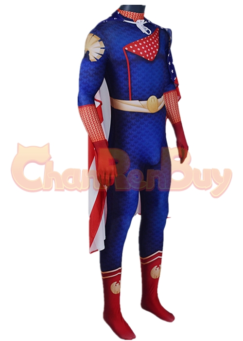 The Boys Homelander Costume Cosplay Bodysuit
