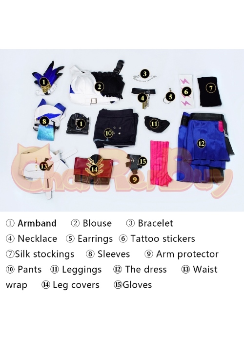 Honkai: Star Rail Serval Costume Cosplay Suit Ver.2