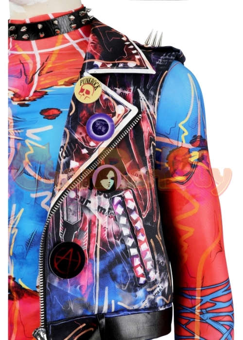 Spider-Man: Across the Spider-Verse Spider-Punk Costume Cosplay Suit Hobie Brown Suit