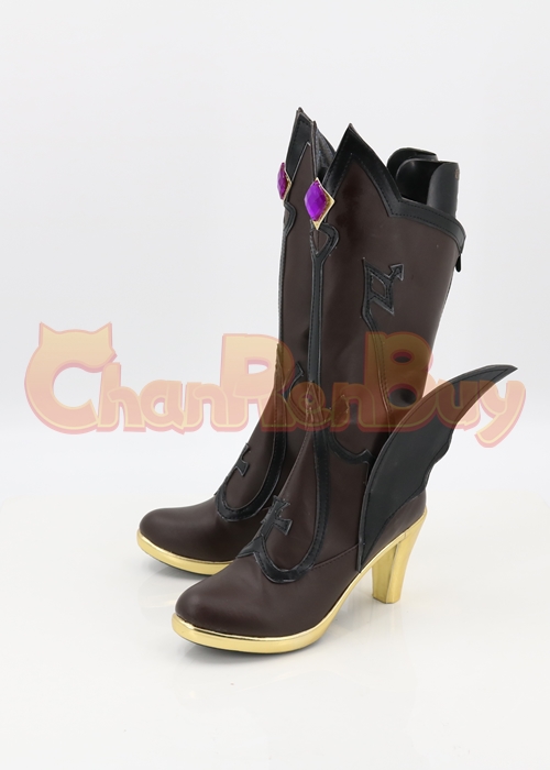 Genshin Impact Fischl Shoes Cosplay Women Boots