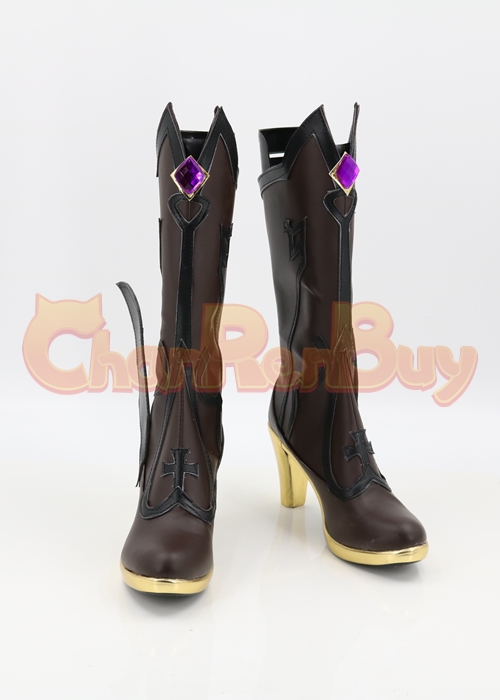 Genshin Impact Fischl Shoes Cosplay Women Boots