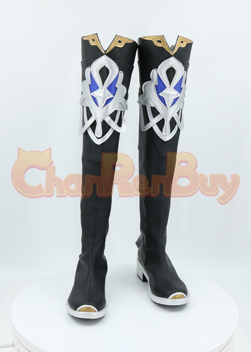 Genshin Impact Albedo Shoes Cosplay Men Boots Ver 1