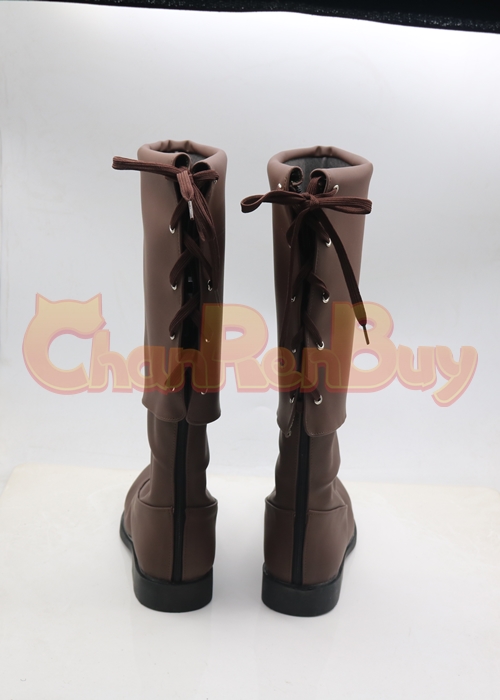 Jack Sparrow Shoes Cosplay Men Boots Brown Ver 1