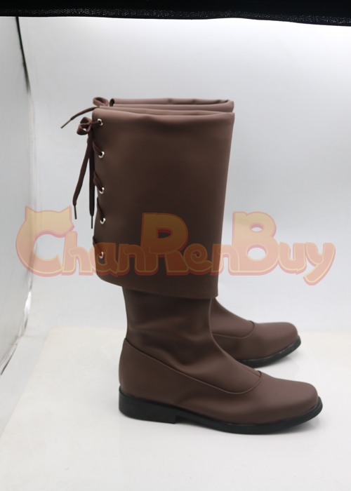Jack Sparrow Shoes Cosplay Men Boots Brown Ver 1