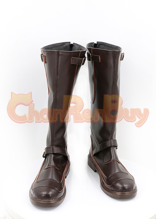 Barret Wallace Shoes Final Fantasy VII Remake Cosplay Boots