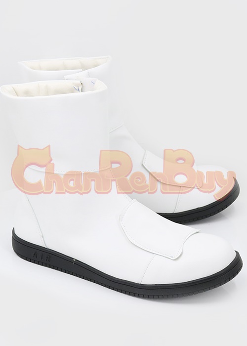 White Ranger Shoes Mighty Morphin Cosplay Boots Ver.3