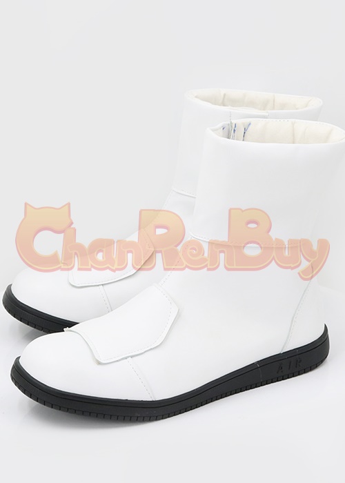 White Ranger Shoes Mighty Morphin Cosplay Boots Ver.3