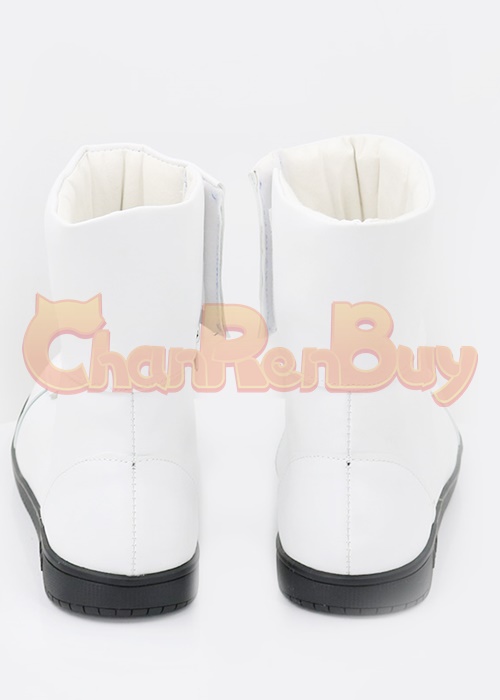White Ranger Shoes Mighty Morphin Cosplay Boots Ver.3