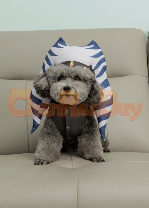 Pet Clothes Ahsoka Tano Dog Costume Star Wars Cosplay Suit Outfit