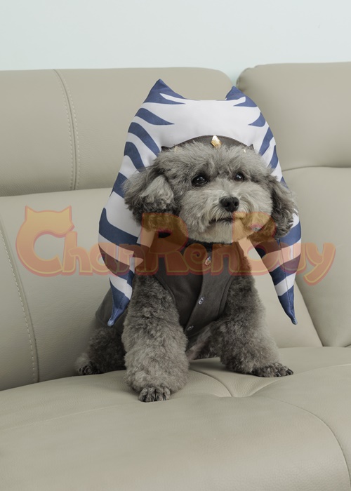 Pet Clothes Ahsoka Tano Dog Costume Star Wars Cosplay Suit Outfit