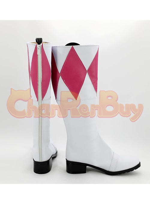 Kimberly Hart Pink Ranger Shoes Power Rangers Cosplay Boots -Chaorenbuy Cosplay