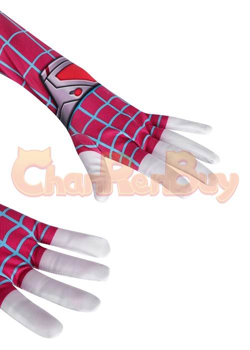 Gwen Stacy Costume Bodysuit Spider-Man The Spider-Verse Cosplay for Kids