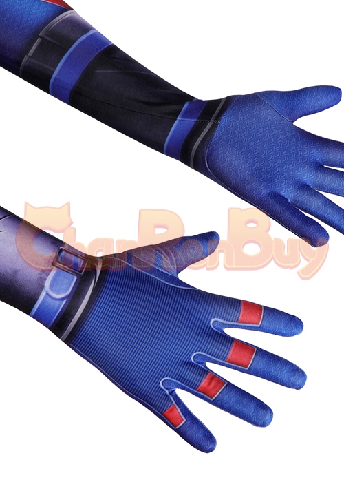 Black Adam Costume Bodysuit Atom Smasher Cosplay for Kids