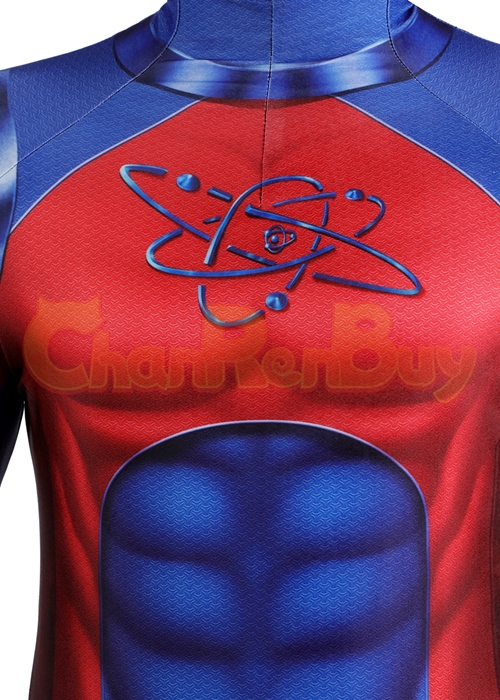 Black Adam Costume Bodysuit Atom Smasher Cosplay for Kids