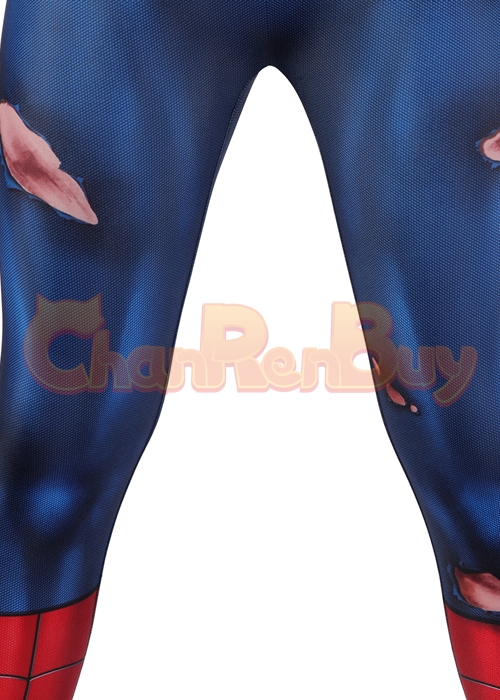 Marvel's Spider-Man Costume Bodysuit Classic Suit Damaged Peter Cosplay for Kids