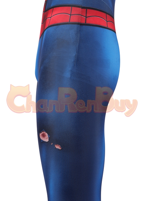 Marvel's Spider-Man Costume Bodysuit Classic Suit Damaged Peter Cosplay for Kids