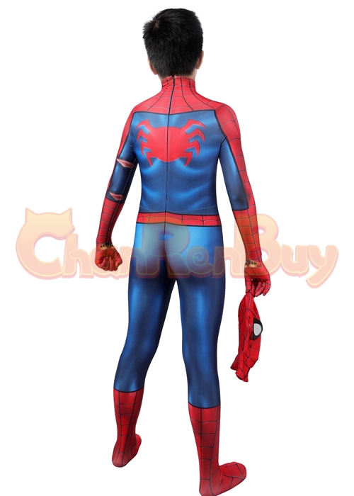 Marvel's Spider-Man Costume Bodysuit Classic Suit Damaged Peter Cosplay for Kids