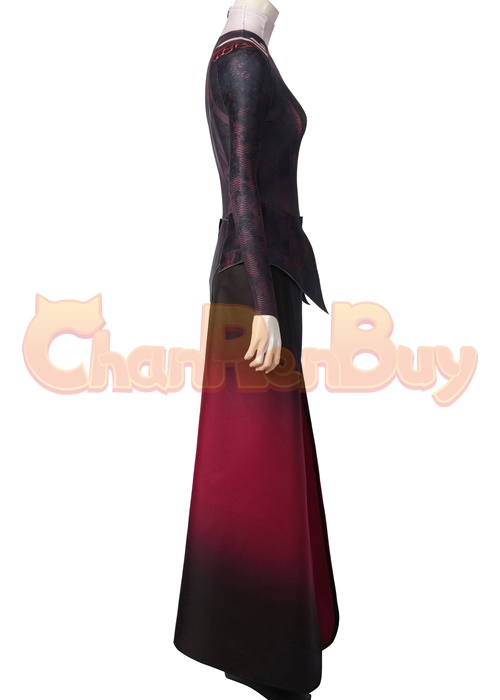 Madness Scarlet Witch Costume Dr. Strange in the Multiverse of Wanda Cosplay Jumpsuit