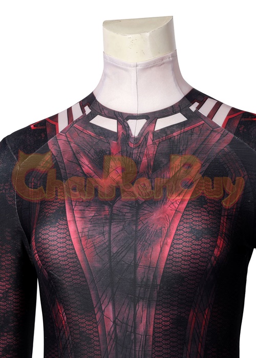 Madness Scarlet Witch Costume Dr. Strange in the Multiverse of Wanda Cosplay Jumpsuit