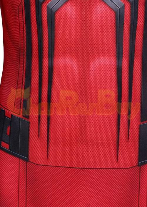 Miles Morales Crimson Cowl Suit Spider Man Costume Cosplay Bodysuit