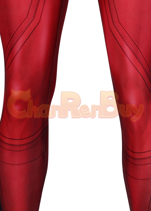 Miles Morales Crimson Cowl Suit Spider Man Costume Cosplay Bodysuit
