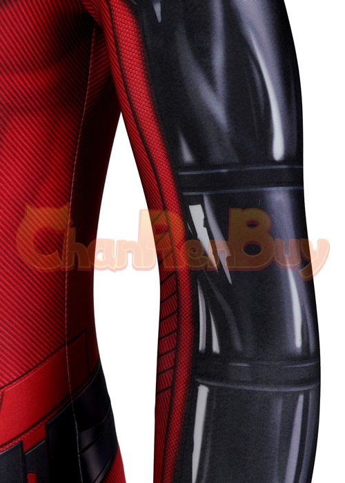 Miles Morales Crimson Cowl Suit Spider Man Costume Cosplay Bodysuit