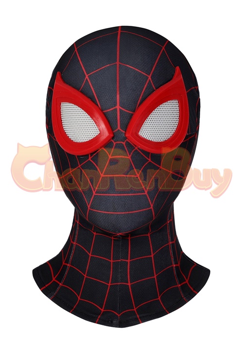 Miles Morales Crimson Cowl Suit Spider Man Costume Cosplay Bodysuit