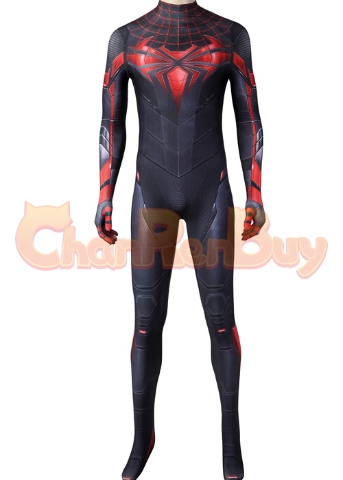 Miles Morales Costume Advanced Tech Suit Spider Man Cosplay Bodysuit