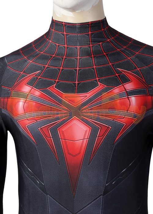 Miles Morales Costume Advanced Tech Suit Spider Man Cosplay Bodysuit