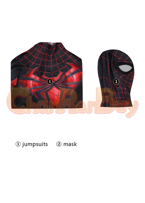 Miles Morales Costume Advanced Tech Suit Spider Man Cosplay Bodysuit
