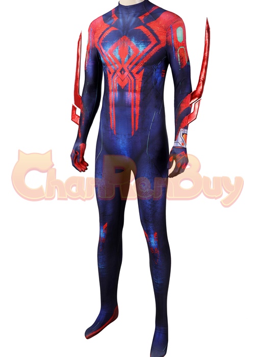 Spiderman 2099 Miguel O'Hara Bodysuit Costume Across the Spider-Verse Cosplay Suit 