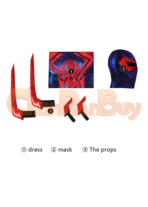 Spiderman 2099 Miguel O'Hara Bodysuit Costume Across the Spider-Verse Cosplay Suit 