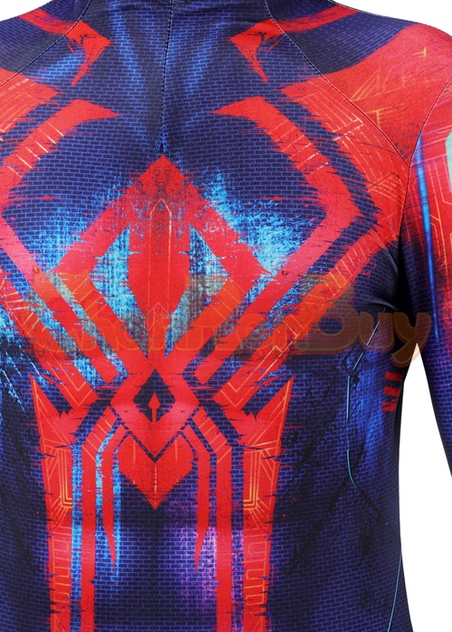 Spiderman 2099 Miguel O'Hara Costume Bodysuit Spider-Man The Spider-Verse Cosplay for Kids