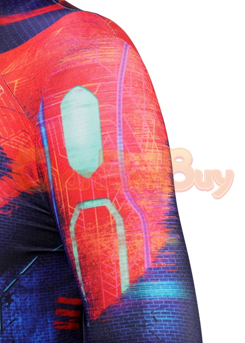 Spiderman 2099 Miguel O'Hara Costume Bodysuit Spider-Man The Spider-Verse Cosplay for Kids