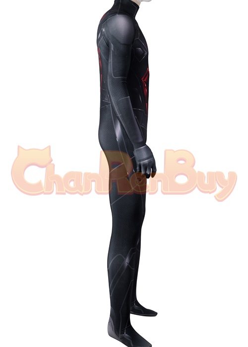 Spider Man Costume Dark Suit Cosplay Bodysuit
