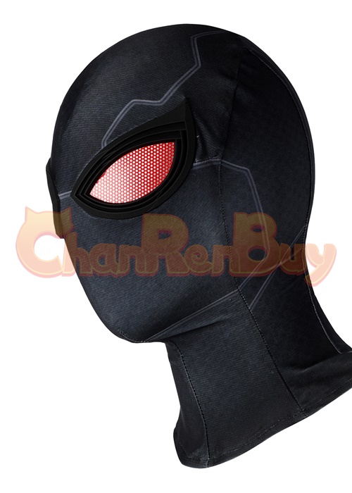 Spider Man Costume Dark Suit Cosplay Bodysuit