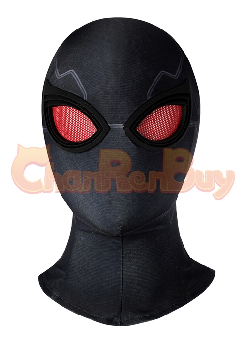 Spider Man Costume Dark Suit Cosplay Bodysuit
