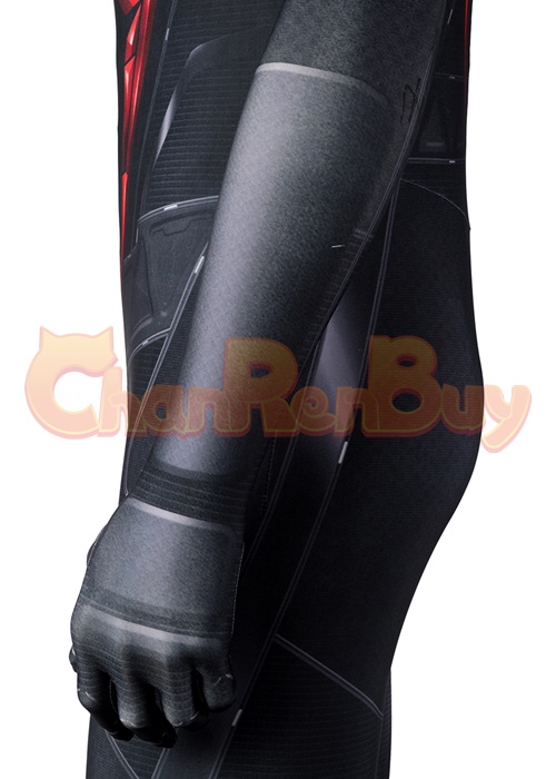 Spider Man Costume Dark Suit Cosplay Bodysuit