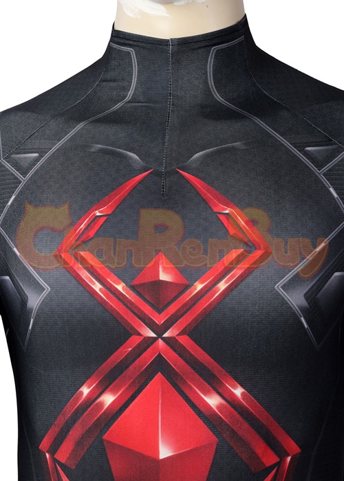 Spider Man Costume Dark Suit Cosplay Bodysuit