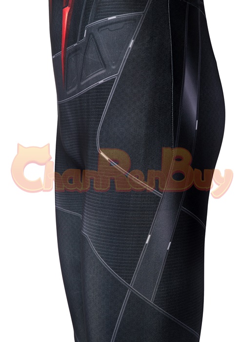 Spider Man Costume Dark Suit Cosplay Bodysuit