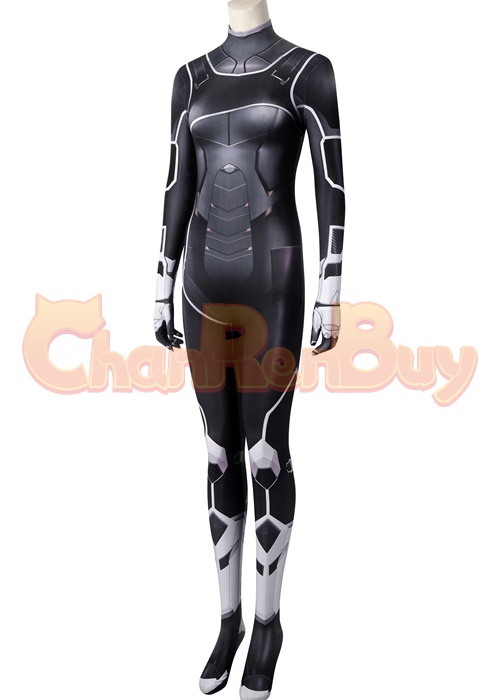 Black Cat Costume Spider Man The heist DLC Cosplay Bodysuit
