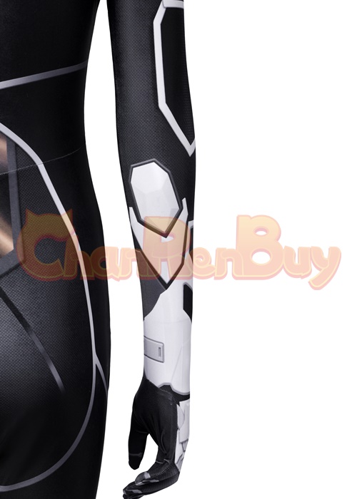Black Cat Costume Spider Man The heist DLC Cosplay Bodysuit