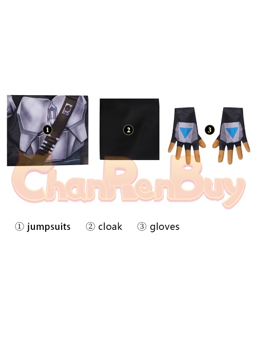 The Mandalorian Din Djarin Bodysuit Costume The Mandalorian Season 3 Cosplay Suit 